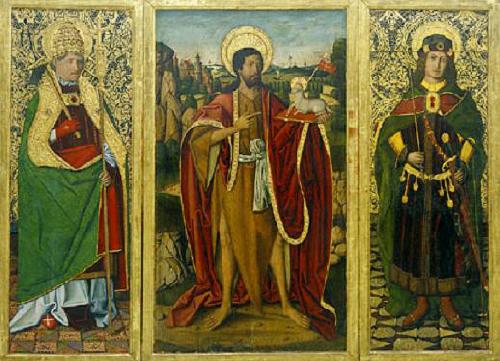 Saint John the Baptist; Saint Fabian and Saint Sebastian, Miguel Ximenez